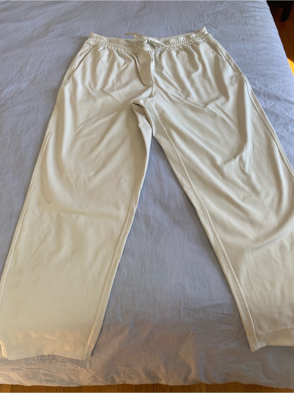 lululemon athletica tapered mid-rise 7:8 Cream Pants
